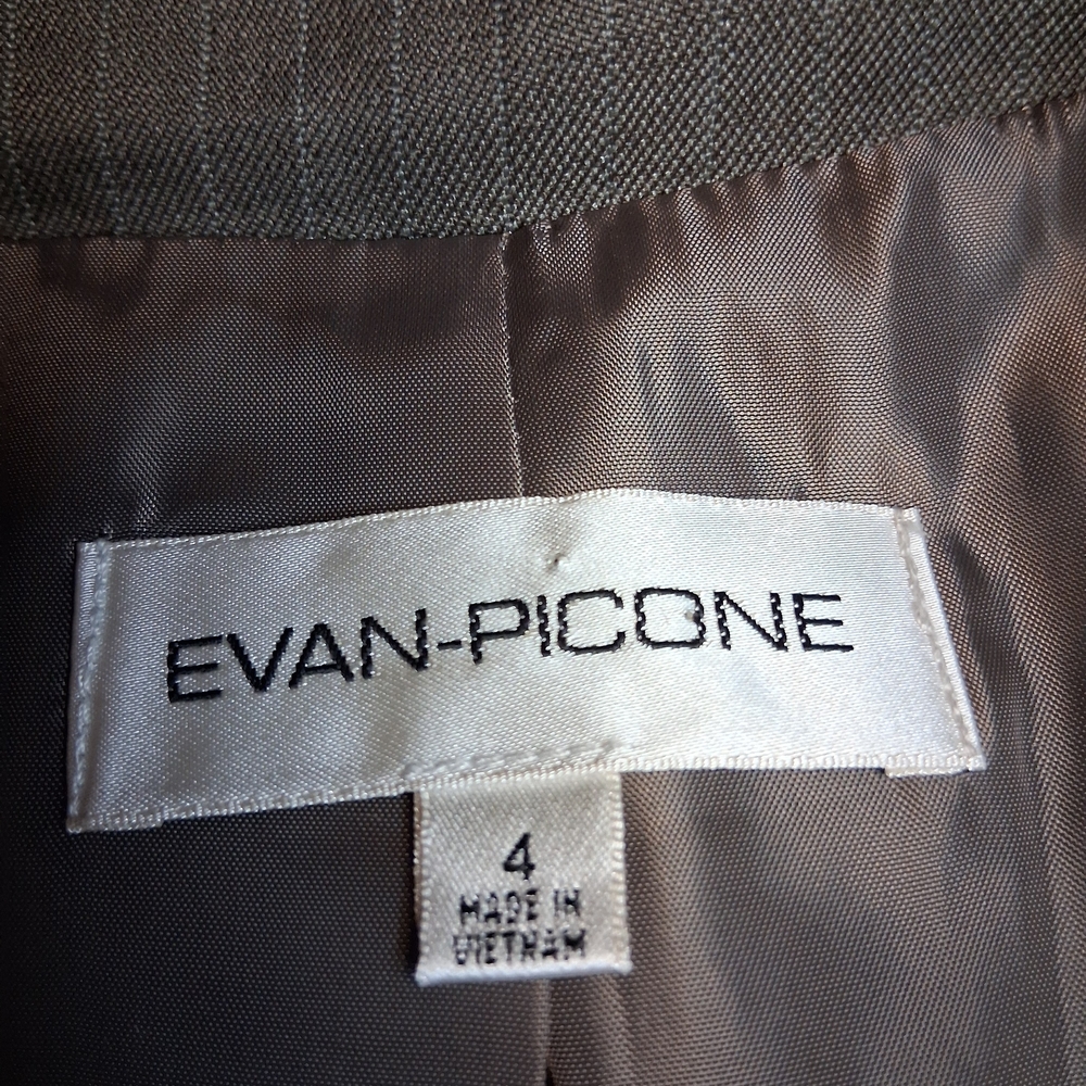 Evan Picone Sophisticated Women's Brown Suit Jacket  blazer - Picture 2 of 16